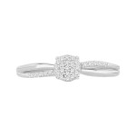 Yaffie Dazzling Split-shank Engagement Ring with White Gold and Diamond Accents