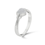 Sparkling Yaffie Engagement Ring with White Gold and Diamond Accents
