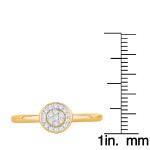 Engage with Elegance: Yaffie Gold Natural Diamond Cluster Ring