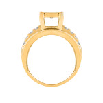 Sparkling Love: Yaffie Gold 2ct TDW Diamond Ring for Weddings and Engagements