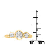 Sparkling Yaffie Gold and Silver Ring with 1/10ct TDW Diamonds for Engagements