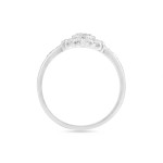 Sterling Bloom Diamond Engagement Ring by Yaffie - 1/10ct TDW