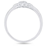 Sparkle with Yaffie Sterling Silver Diamond Engagement Ring