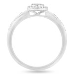 Sterling Silver Diamond Engagement and Wedding Ring by Yaffie, 1/6ct Total Diamond Weight