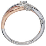 Ever One Yaffie 2-Tone Promise Ring with Diamond Accents and 2 Stones