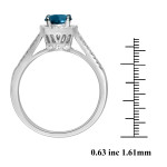Blue Beauty: Yaffie 1 Ct Tw Ring