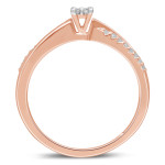 Rose Gold Diamond Promise Ring by Yaffie