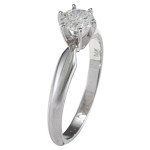 Certified 1/2ct TDW Solitaire Engagement Ring in Yaffie Gold with a Sparkling Diamond