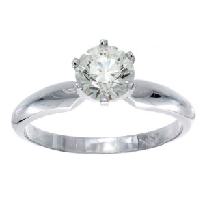 Certified 3/4ct TDW Round Diamond Engagement Ring by Yaffie Gold