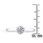 Capture Her Heart with Yaffie Chic 1/2 ct TDW White Gold Diamond Ring