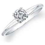 Say Yes to Yaffie: Certified 3/8ct White Gold Diamond Solitaire Engagement Ring