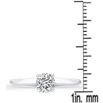 Say Yes to Yaffie: Certified 3/8ct White Gold Diamond Solitaire Engagement Ring