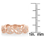 SummerRose Yaffie Timeless Diamond Ring 1/6ct TDW in Warm Rose Gold or Cool White Gold