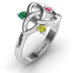 Personalised Siobhán Celtic Knot Ring - Custom Made By Yaffie™