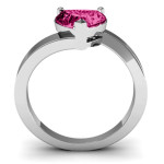 Yaffie ™ Custom Made Personalised Passion Large Heart Solitaire Ring