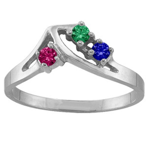 Yaffie™ Custom-Made Personalised 15 Stone Crest Ring