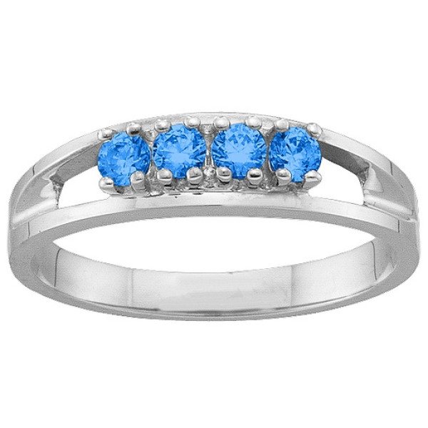 Yaffie ™ Custom-Made 16 Gemstone Ring with Personalisation