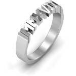 Yaffie ™ Custom-Made Personalised Graduation Ring with Roman Numeral Engraving for 2017