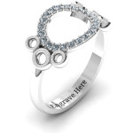 Yaffie™ Customised 7 Circles Karma Ring with Personalization