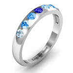 Yaffie ™ Custom-Made Personalised Gemstone Belt Ring Set for Gypsies