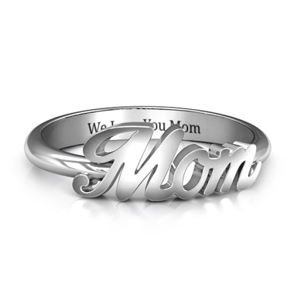 Yaffie ™ Custom Made Personalised Name Ring - All About Mom Design