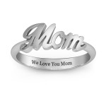 Yaffie ™ Custom Made Personalised Name Ring - All About Mom Design