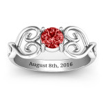 Yaffie ™ Custom-Made Personalised Promise Ring - Always In My Heart