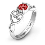 Yaffie ™ Custom-Made Personalised Promise Ring - Always In My Heart