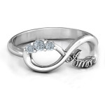 Yaffie ™ Custom-Made Personalised Amor Infinity Ring