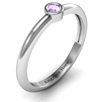 Yaffie™ Custom-Made Personalised Beloved Classic Bezel Set Ring