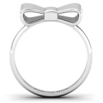 Yaffie ™ Handcrafted Personalised Bow Tie Ring - Tailor-Made for You