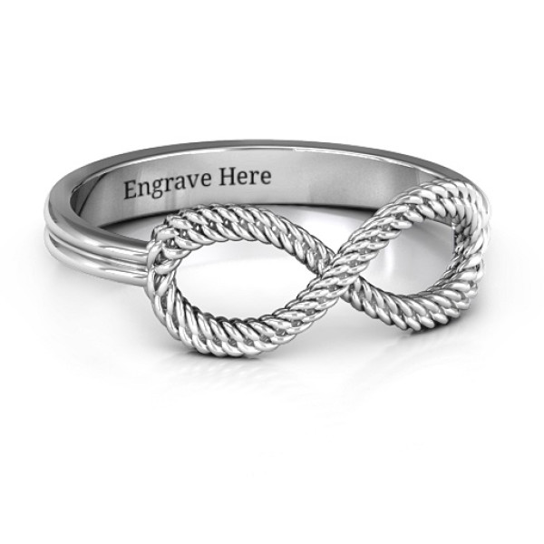 Yaffie ™ Custom Personalised Braided Infinity Rings for You