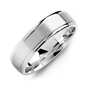 Yaffie ™ Custom Men Ring - Personalised Brushed Centre with Polished Edges