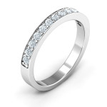 Yaffie ™ Custom-Made Personalised Classic Half Eternity Ring