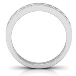 Yaffie ™ Custom-Made Personalised Classic Half Eternity Ring