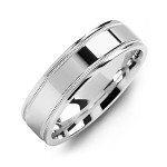 Yaffie ™ Customised Men Ring - HighPolish Milgrain Design with Personalization