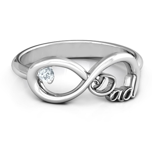 Custom-made Yaffie™ Infinity Ring for Dads with Personalisation