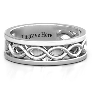 Yaffie ™ Custom Personalised Men Diadem Infinity Ring