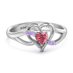 Yaffie ™ Custom Engravable Heart Ring for Endless Romance