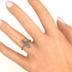 Yaffie™ Custom Flourish Infinity Ring with Personalization