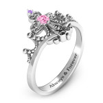 Yaffie ™ Customised Forever And Always Tiara Ring for Personalisation