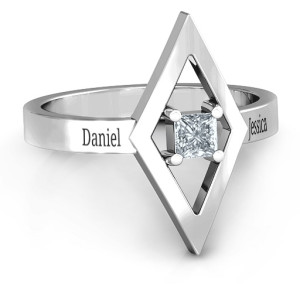Yaffie ™ Custom Personalised Glam Diamond Ring