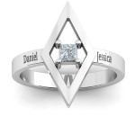 Yaffie ™ Custom Personalised Glam Diamond Ring