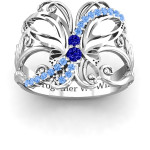 Yaffie ™ Customised Glimmering Butterfly Ring - Made to Order