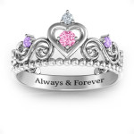 Yaffie™ Customised Happily Ever After Tiara Ring for Personalisation