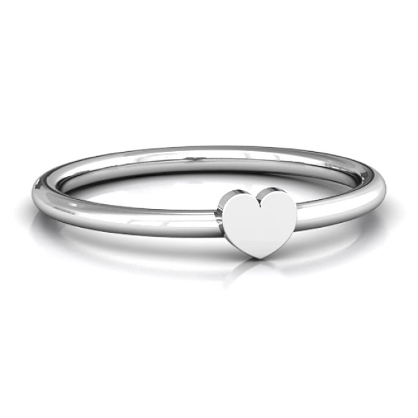 Yaffie ™ Custom-Made Personalised Heart Stackr Ring