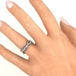 Yaffie ™ Custom-Made Personalised Infinity Ring Expressing Love Imperative
