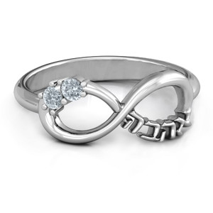 Yaffie™ Custom-Made Personalised Ahava Infinity Ring
