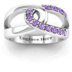 Custom-made Yaffie™ Infinity Embrace Ring with Personalised Engraving