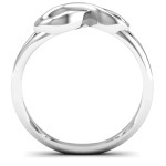 Yaffie ™ Custom-Made Personalised Infinity Love Nest Ring for a Unique and Memorable Gift